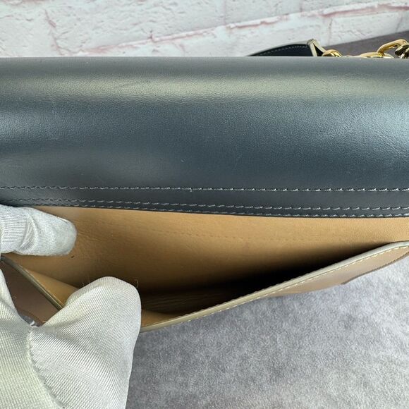 Chloe Tricolor Clare Leather Flap Shoulder Bag - Picture 8 of 16